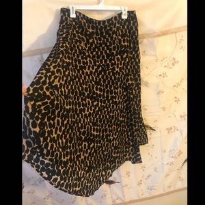 Who What Wear Maxi Leopard Skirt